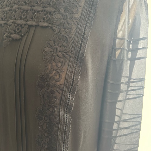 Giambattista Valli black lace mini dress silk 40 XS - Picture 7 of 10